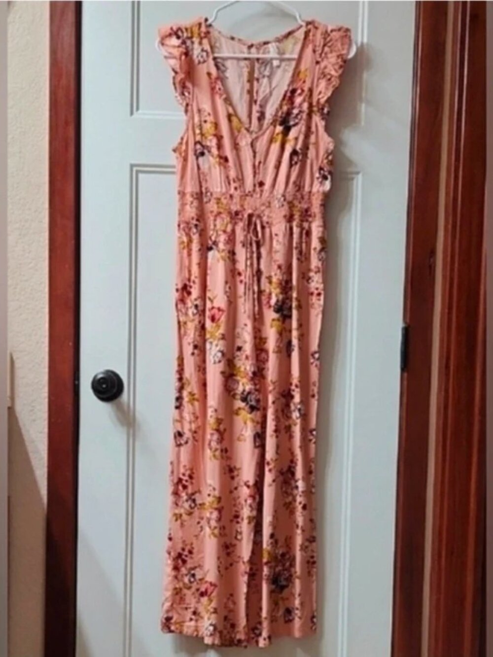 Xhilaration Floral Pink Jumpsuit